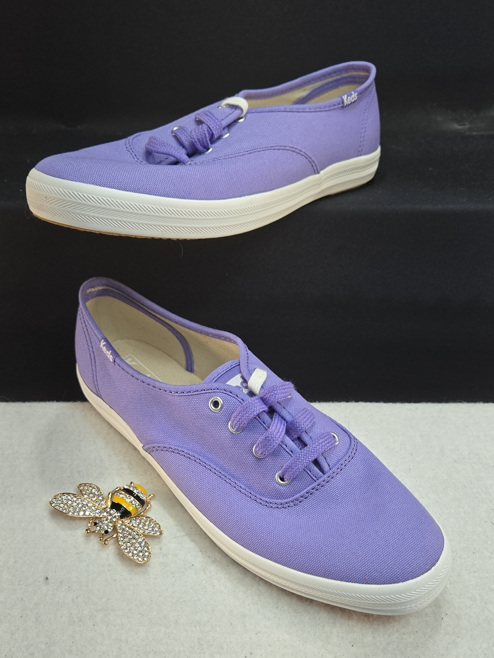 Keds Champion Women's Seasonal Low-top Purple/Lavender Canvas Sneaker